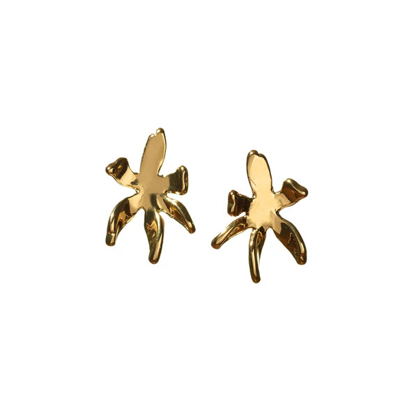 GOLD LILY STUD EARRINGS | LELE SADOUGHI