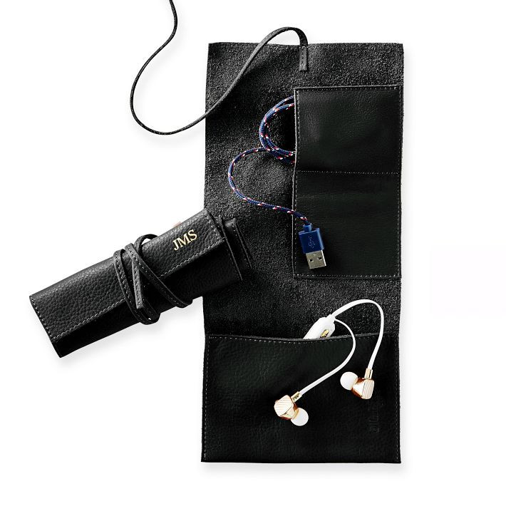 Leather Charger Roll Up | Mark and Graham