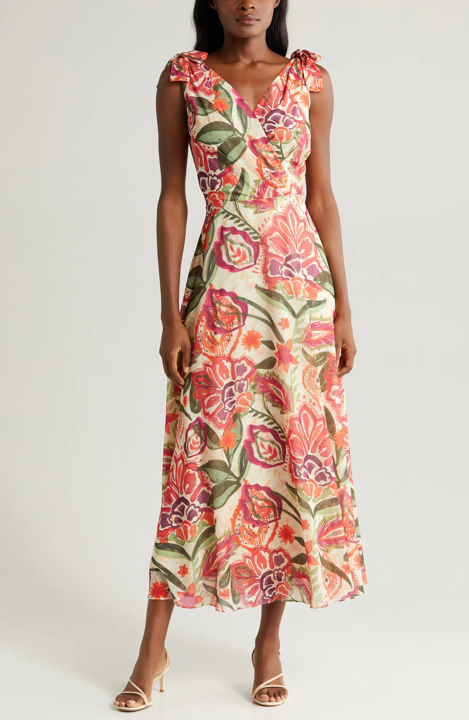 Tie Shoulder Maxi Dress | Nordstrom