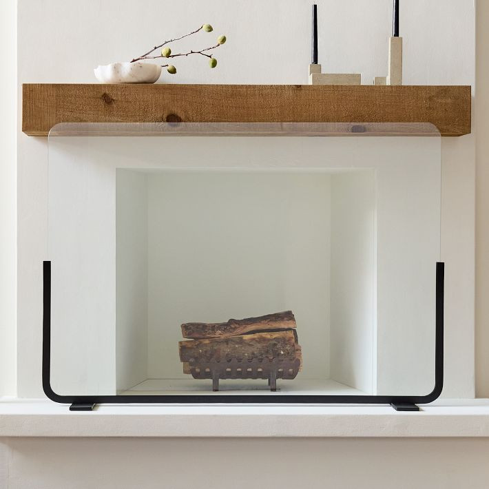 Willow Rectangular Fireplace Screen | West Elm (US)