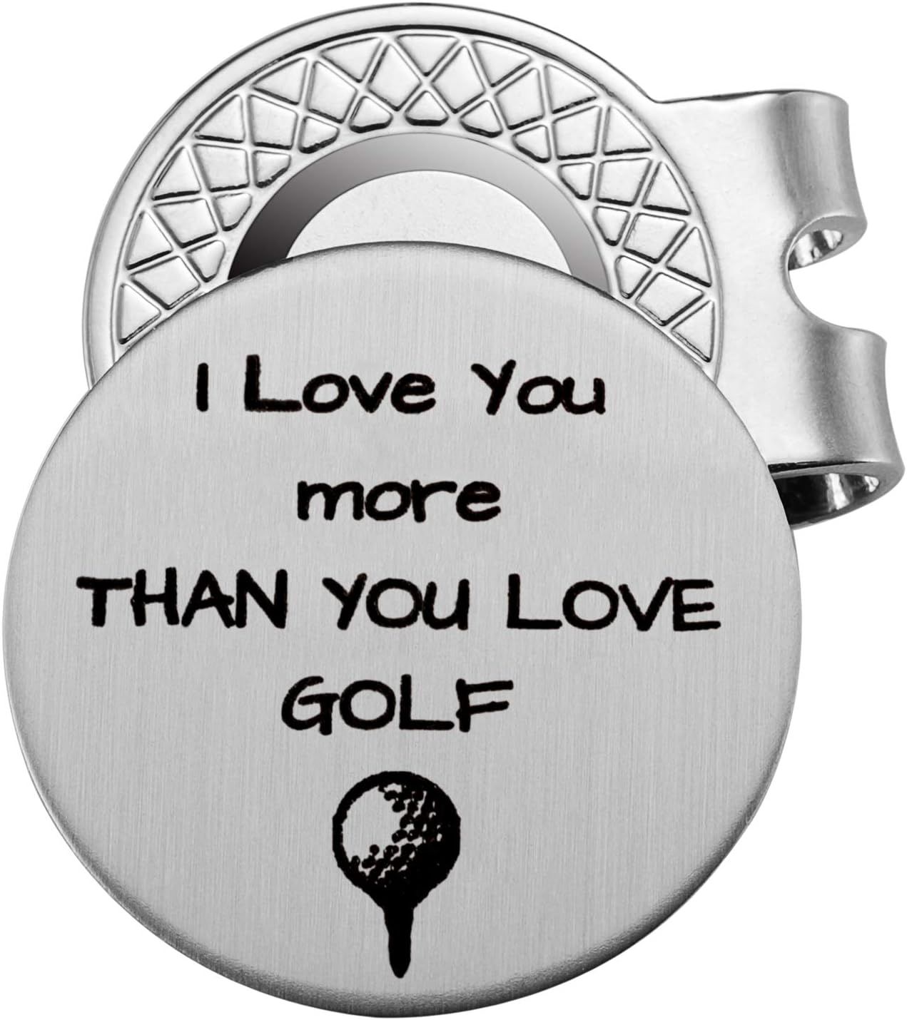 Amazon.com : Golf Ball Marker with Magnetic Hat Clip Golf Gift for Husband Boyfriend Dad - I Love... | Amazon (US)