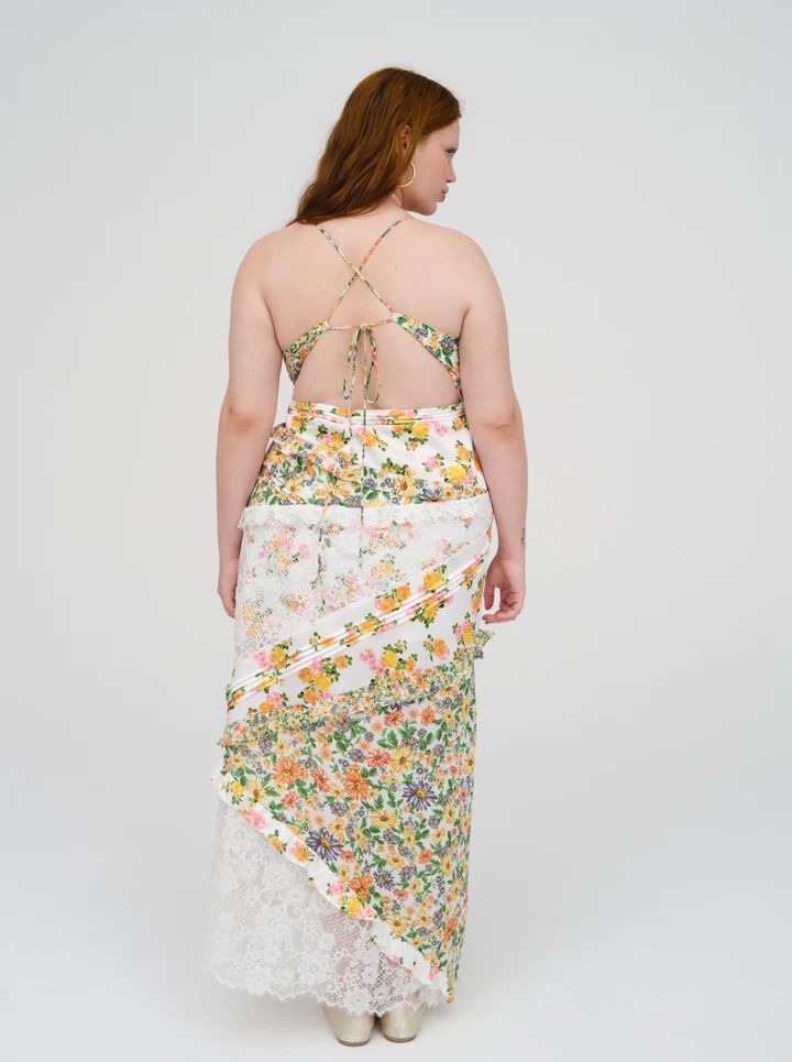 Rosalyn Maxi Dress — Green — Marigold | For Love & Lemons