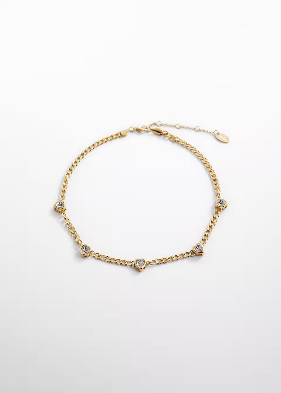 Crystal chain necklace -  Women | Mango USA | MANGO (US)