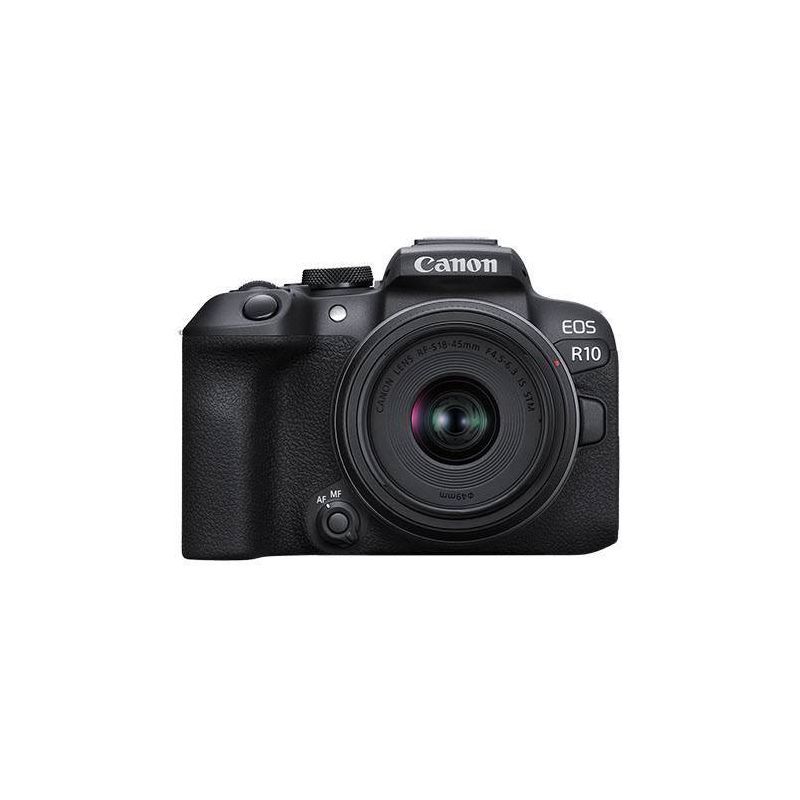 Canon - EOS R10 Mirrorless Camera with RF-S 18-45 f/4.5-6.3 IS STM Lens - Black | Target