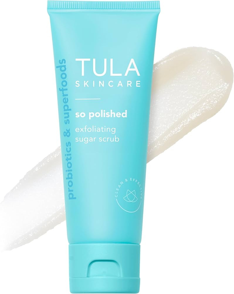 TULA Skin Care So Polished Exfoliating Sugar Scrub - Face Scrub, Gently Exfoliates with Sugar, Pa... | Amazon (US)