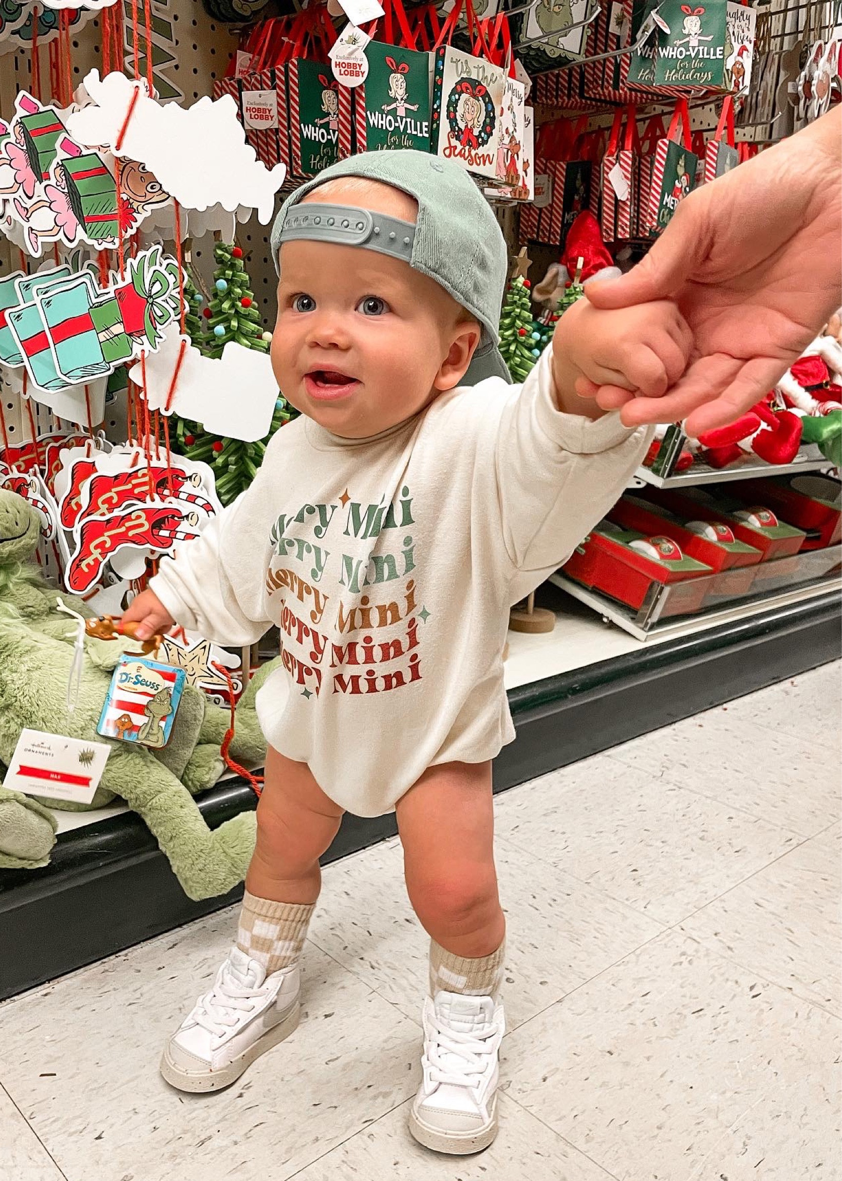 Altar’d State has the cutest Christmas gear this season! Roman is wearing this baby sweatshirt romper with our favorite Nike kids shoes! Last chance for this cyber week sale! BOGO 50% mama and me matching sets! 🎄🎄🎄

#LTKHoliday #LTKGiftGuide #LTKCyberweek