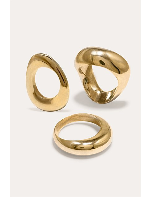 Completedworks H52 Post-capital Set Of 3 Rings | David Jones | David Jones (Australia & New Zealand)