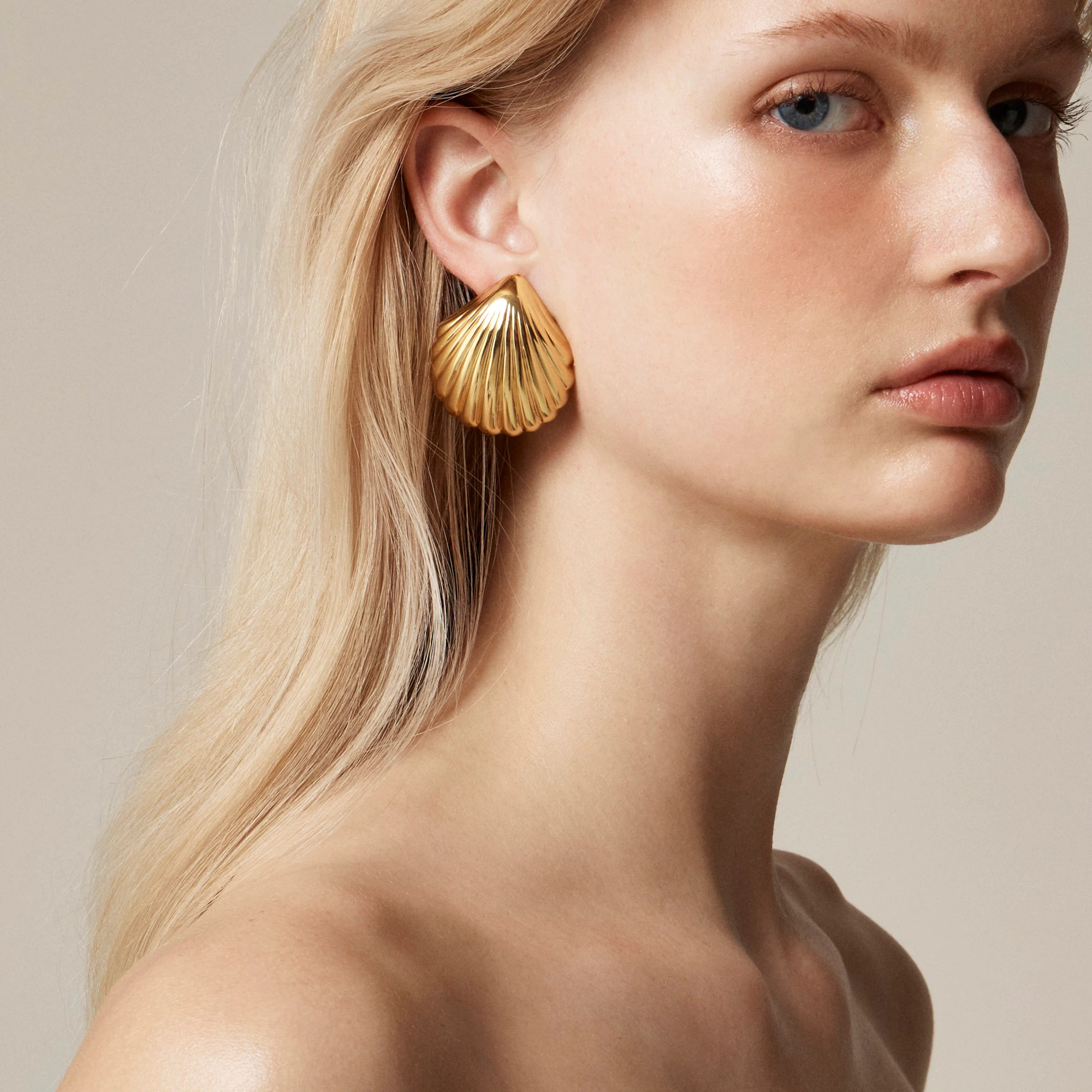 Metallic shell earrings | J. Crew US
