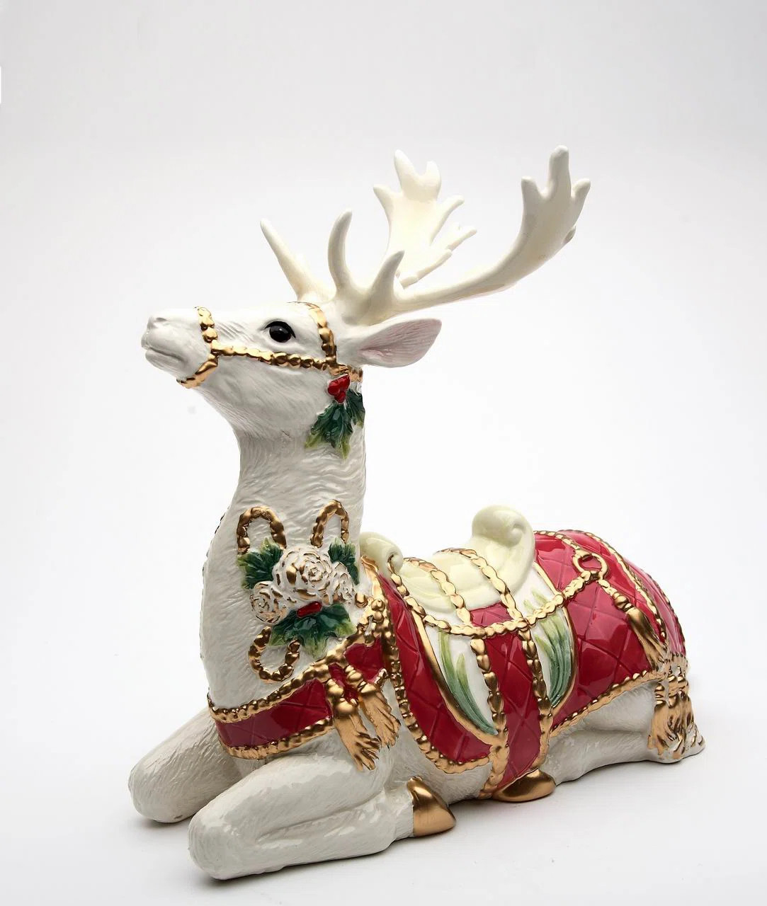 Stanger Christmas Deer Sitting Figurine | Wayfair North America