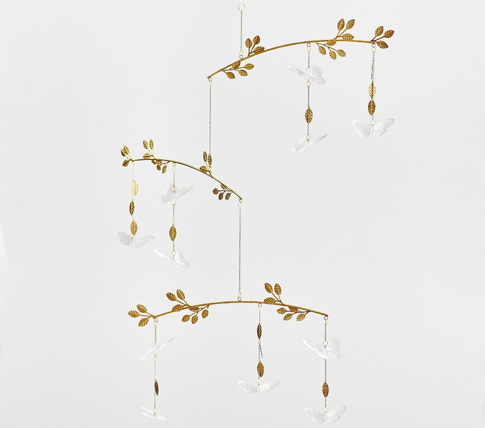 Monique Lhuillier Crystal Vine Butterfly Mobile | Pottery Barn Kids