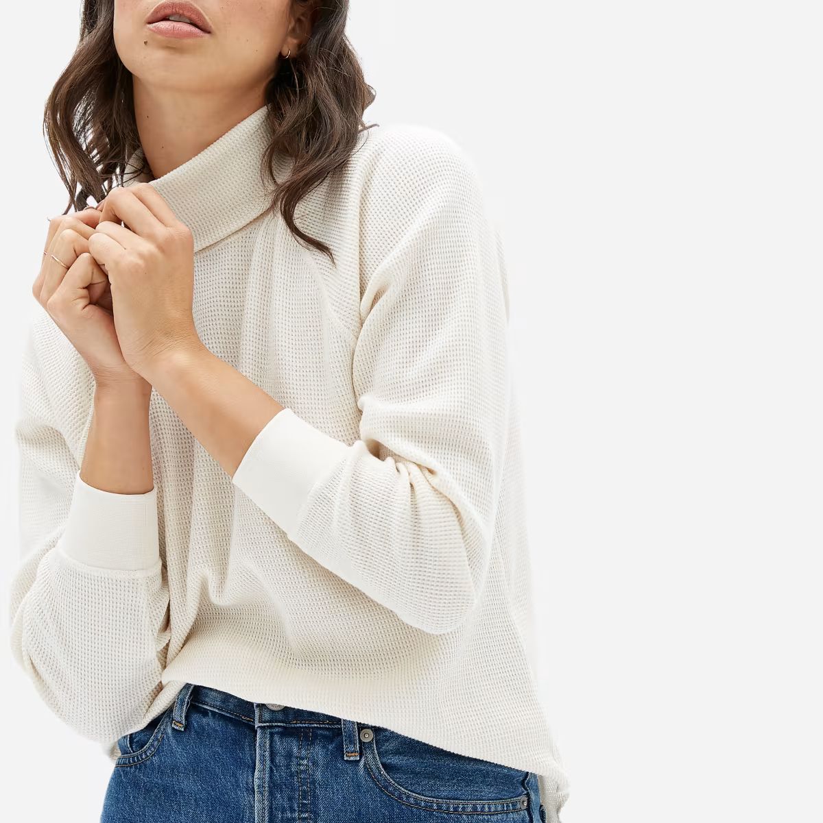 The Organic Cotton Turtleneck Waffle Tee | Everlane