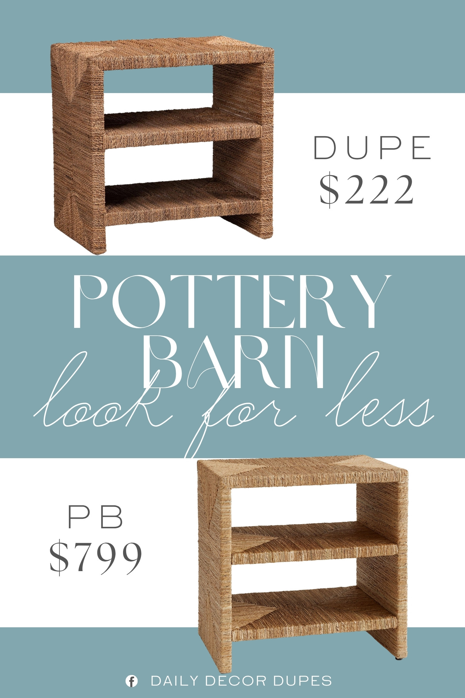 Love the look of woven furniture? This stylish three-tier nightstand brings natural texture and a relaxed, elevated feel to the bedroom. The open shelving offers practical storage while the woven finish adds warmth and character without overwhelming the space. It pairs beautifully with coastal, organic modern, farmhouse, and transitional decor for an effortlessly collected look. 🏡✨🤎

Home more affordable option find similar look for less budget friendly affordable cheap cheaper beautiful pretty. Clearance sale coupon code discount code promo code luxury Inspo inspiration inspired by idea ideas Love like these? I share multiple every day in my FB group.
#PotteryBarnInspired #WovenNightstand #RattanNightstand #NightstandIdeas #BedroomFurniture #BedroomDecor #CoastalHomeDecor #OrganicModern #FarmhouseStyle 

 #LTKHome