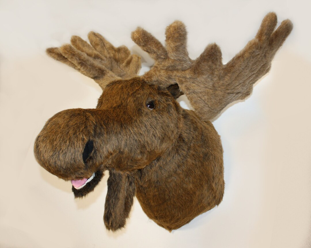 Plush Moose Head weston Largest Wall Mount - Etsy | Etsy (US)