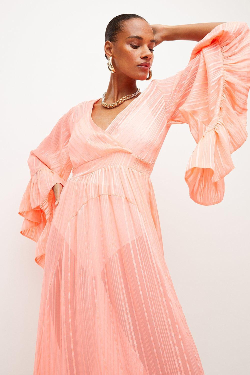 Beach Drama Woven Kimono | Karen Millen UK & IE