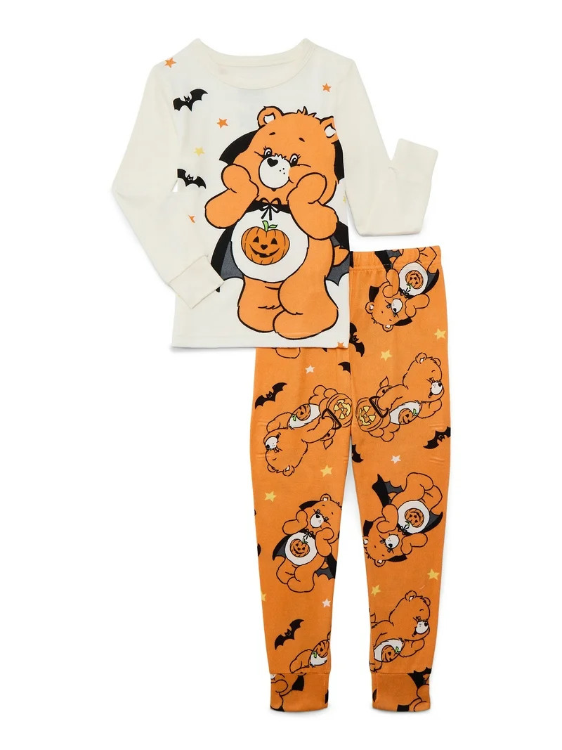 Care Bears Girls Halloween Long Sleeve Top and Pants Pajama Set, 2-Piece, Sizes 4-10 | Walmart (US)