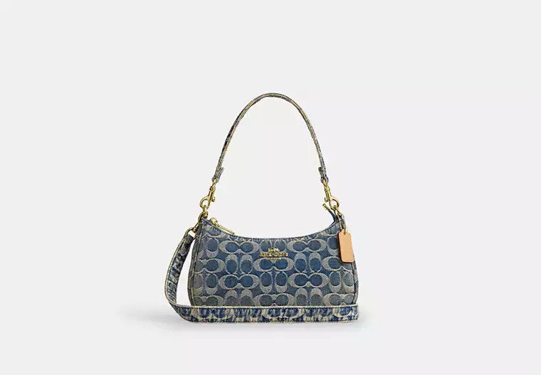 Teri Shoulder Bag In Signature Regenerative Cotton Denim | Coach (US)