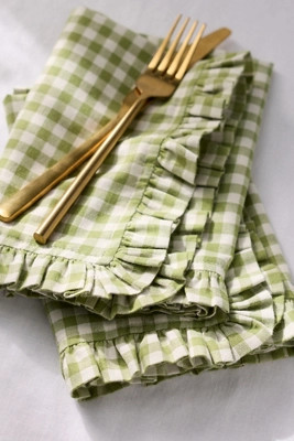Brynn Gingham Napkins, Set of 2 | Anthropologie (US)
