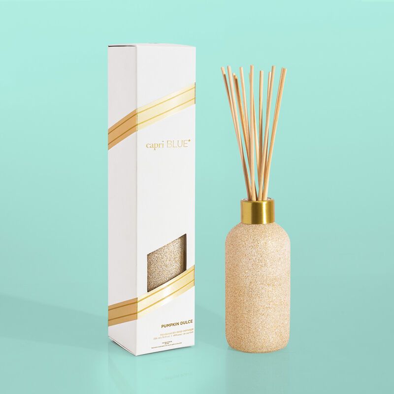 Pumpkin Dulce Glam Reed Diffuser, 8 fl oz | Capri Blue | Capri-Blue