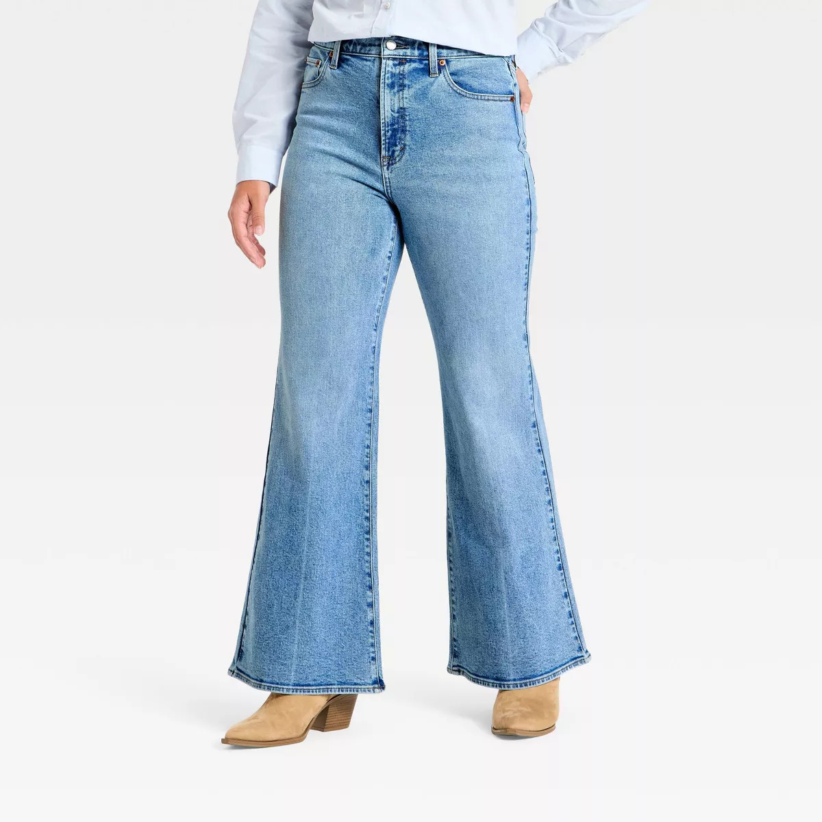 Women's Highest-Rise 70's Flare Jeans - Universal Thread™ Light Wash 12 | Target