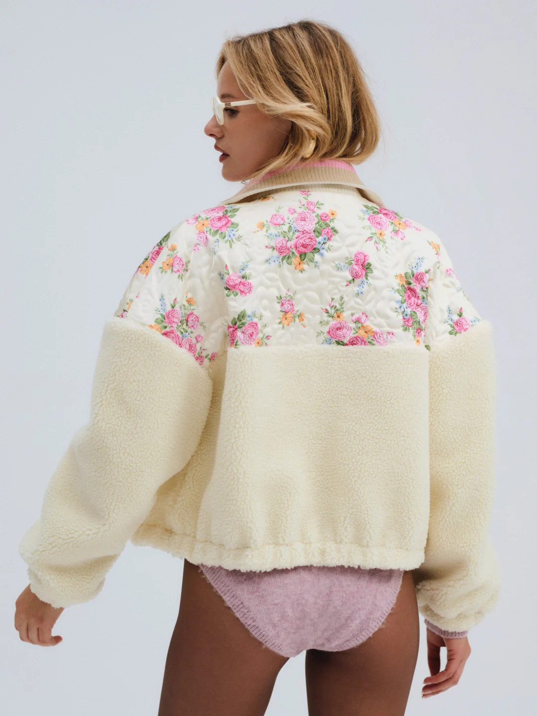Saide Floral Fleece Jacket | For Love & Lemons