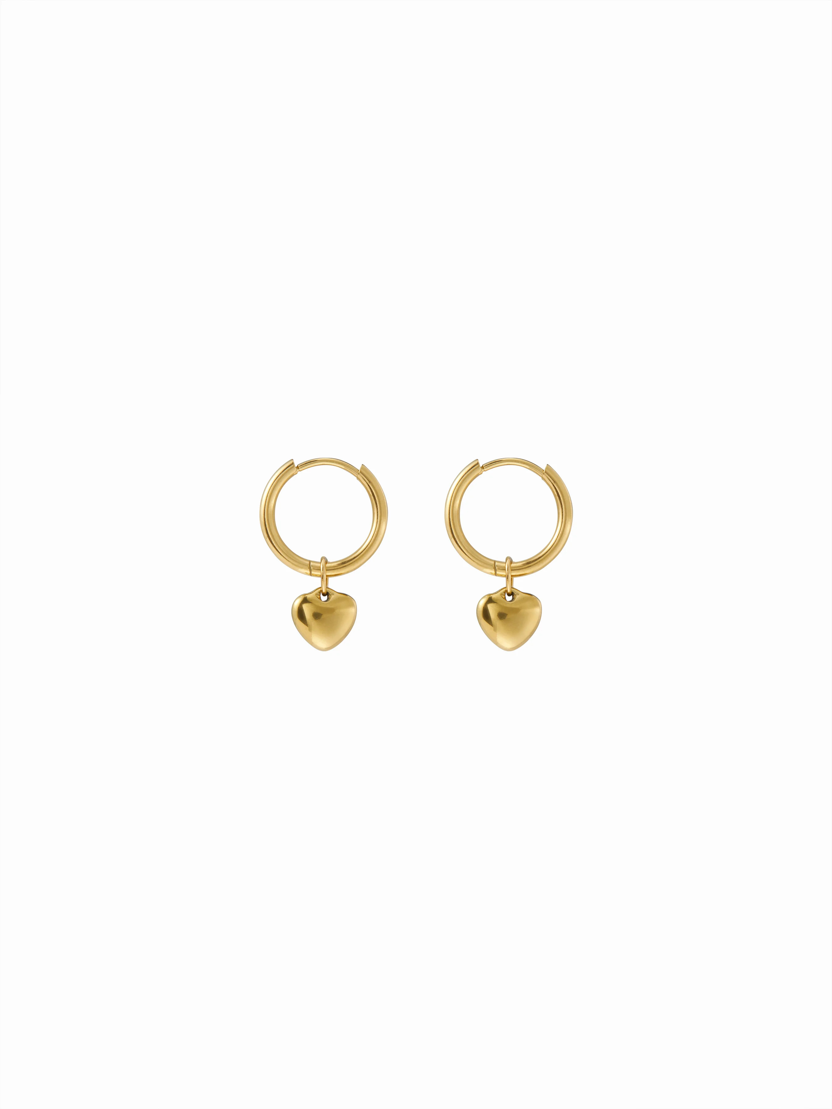 HEART PENDANT DROP EARRINGS | Cider