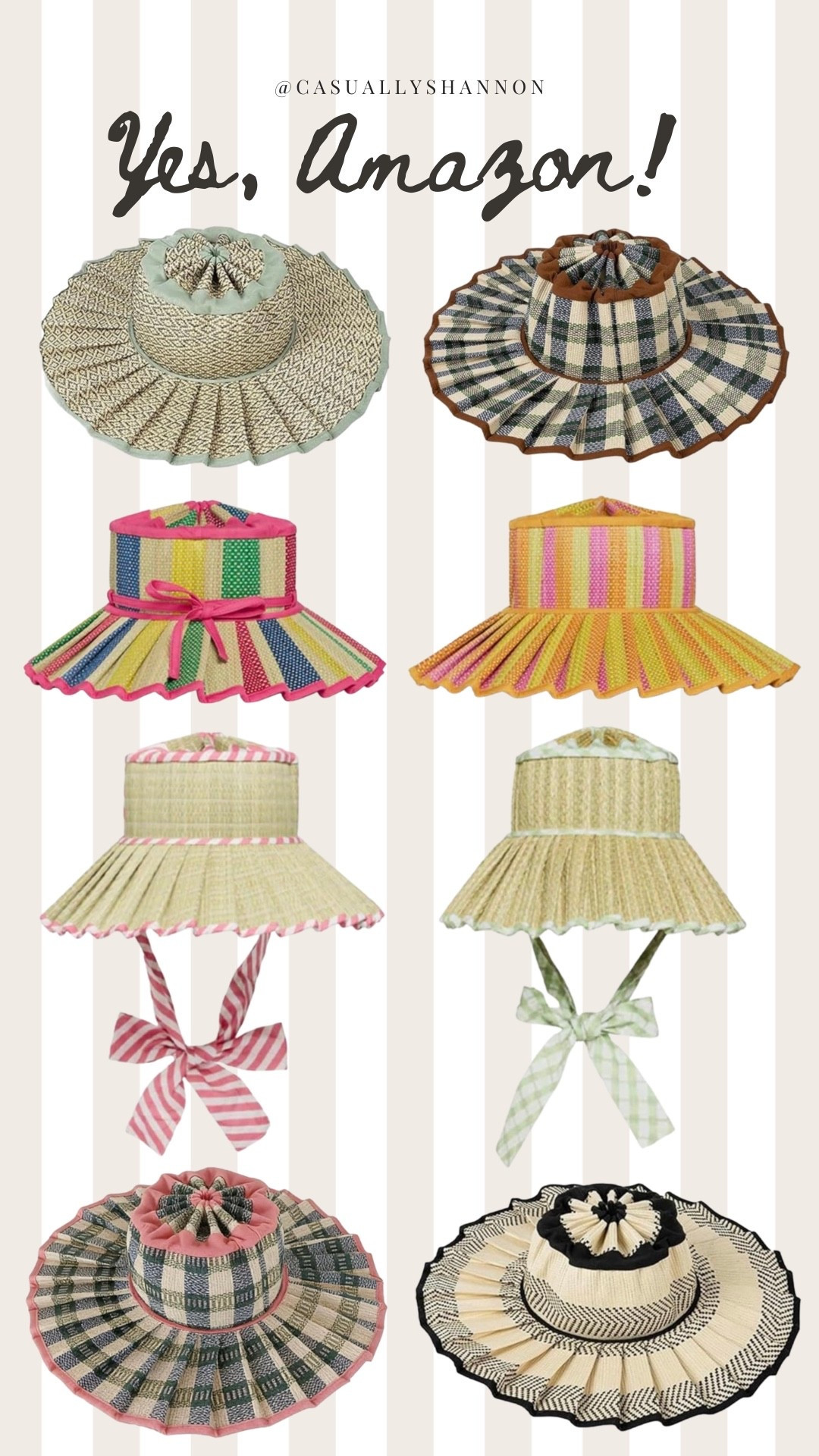 Designer look for less on Amazon | beautiful summer hats that bring color int any outfit | vacation outfit | spring break | resort outfit | beach hat