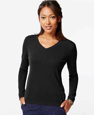 Charter Club Cashmere V-Neck Sweater, Only at Macy's | Macys (US)