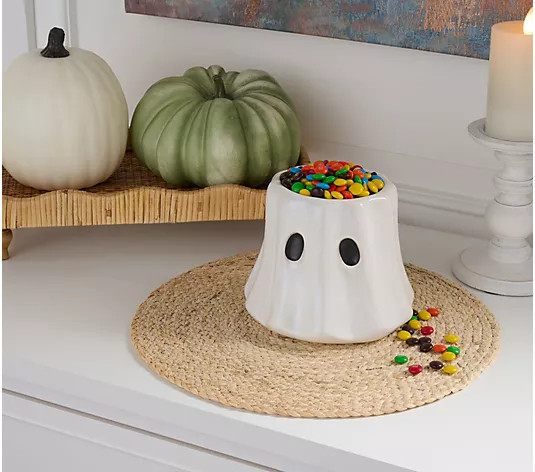 Cozy COttage by Liz Marie Small Ghost Bowl | QVC