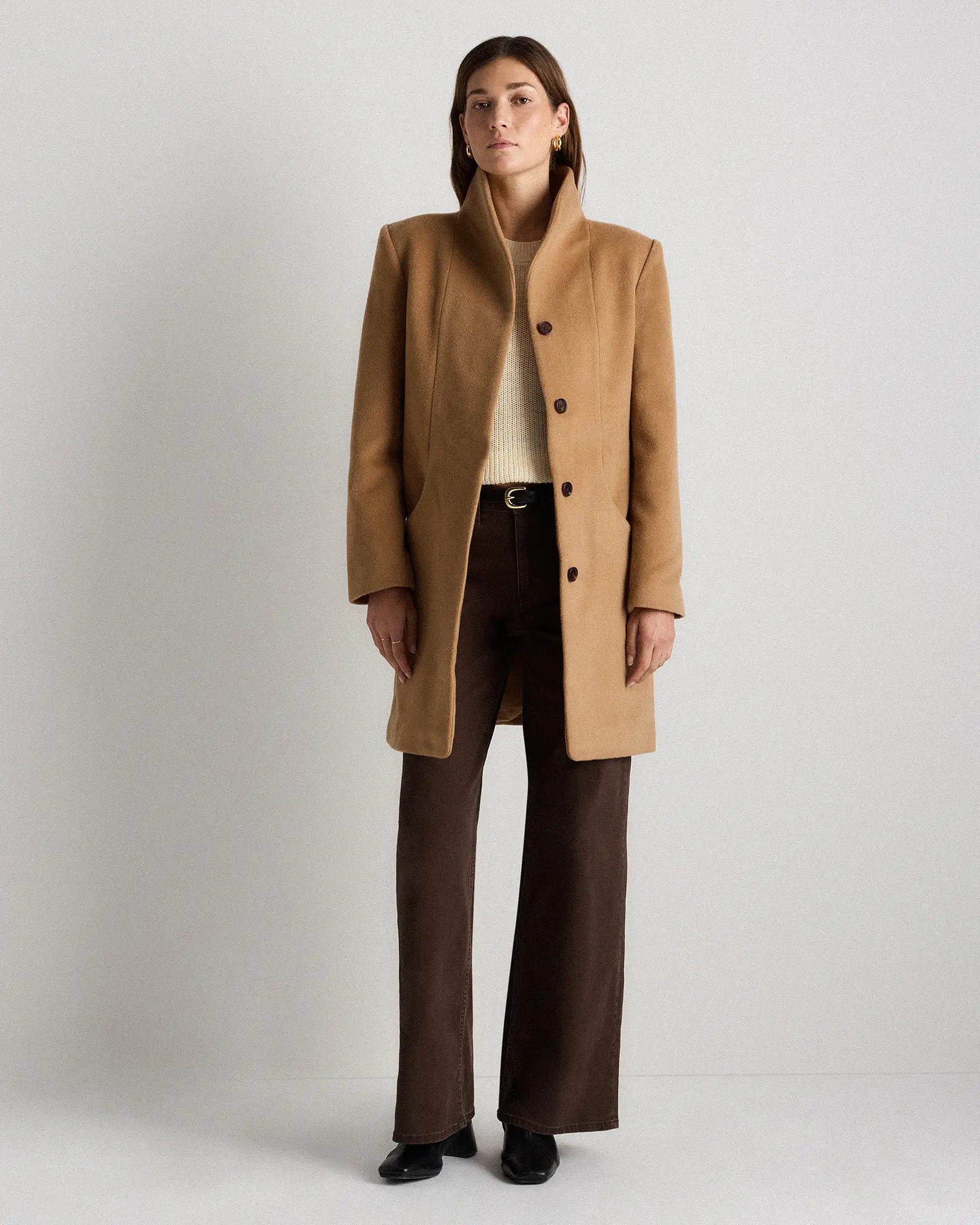 Wool Cashmere Cocoon Coat | Quince
