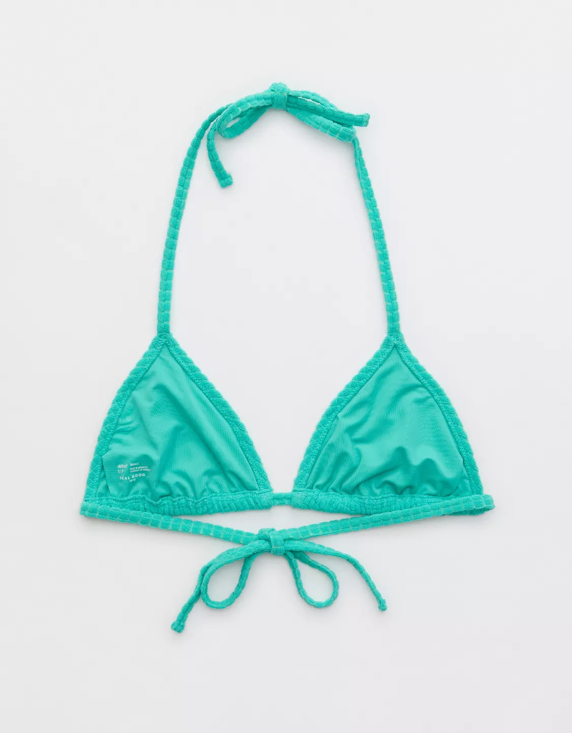 Aerie Terry String Triangle Bikini Top | Aerie
