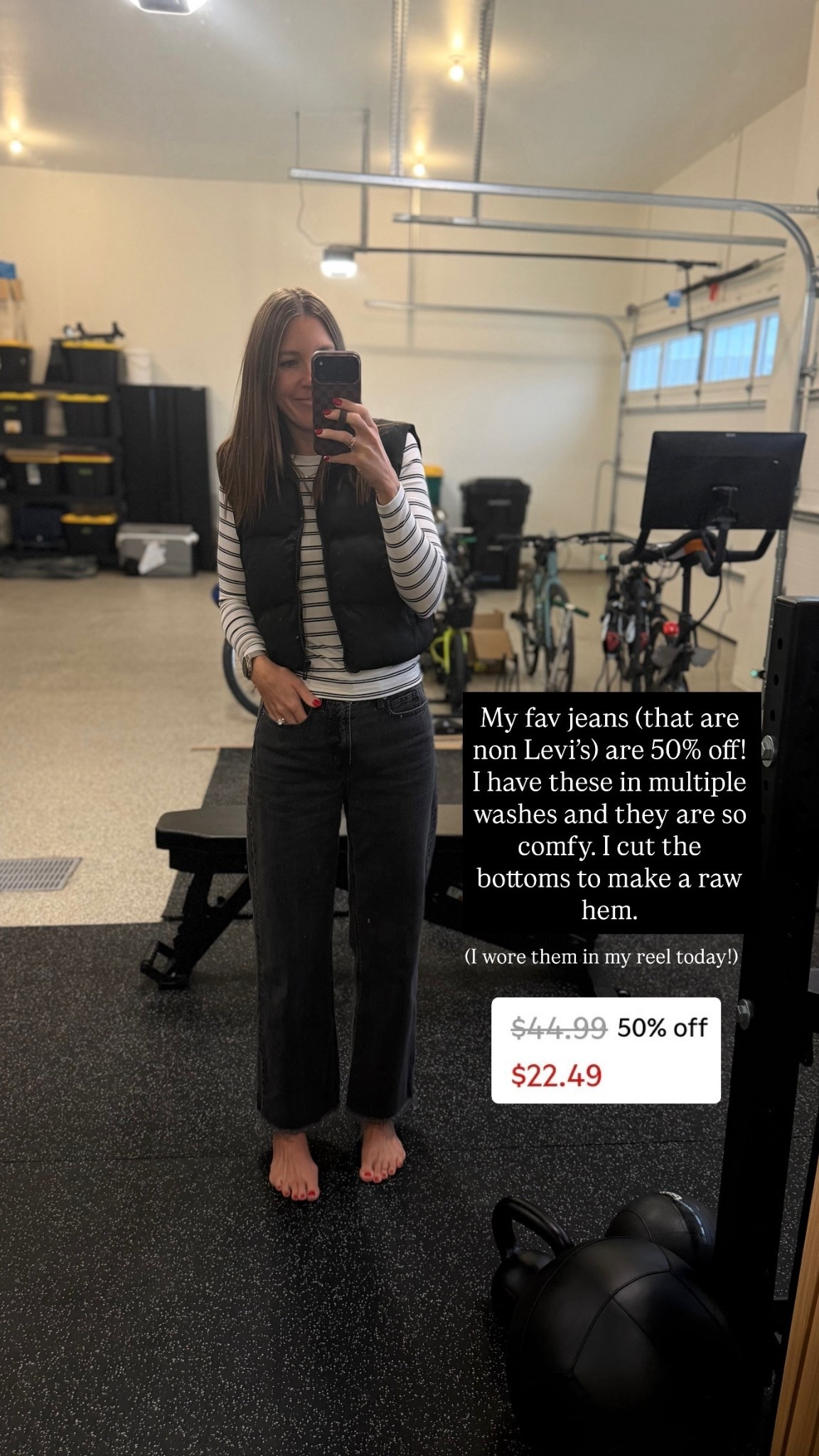 The best, affordable jeans are 50% off! Only $22.49?! Super comfortable, I own multiple washes. Fits TTS (I’m wearing a 4). I bought the regular length and cut the bottom to make a raw hem since the length hit awkwardly at my ankles  

#LTKSaleAlert #LTKTall