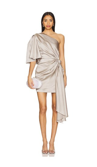 Marcie Mini Dress in Pewter | Revolve Clothing (Global)