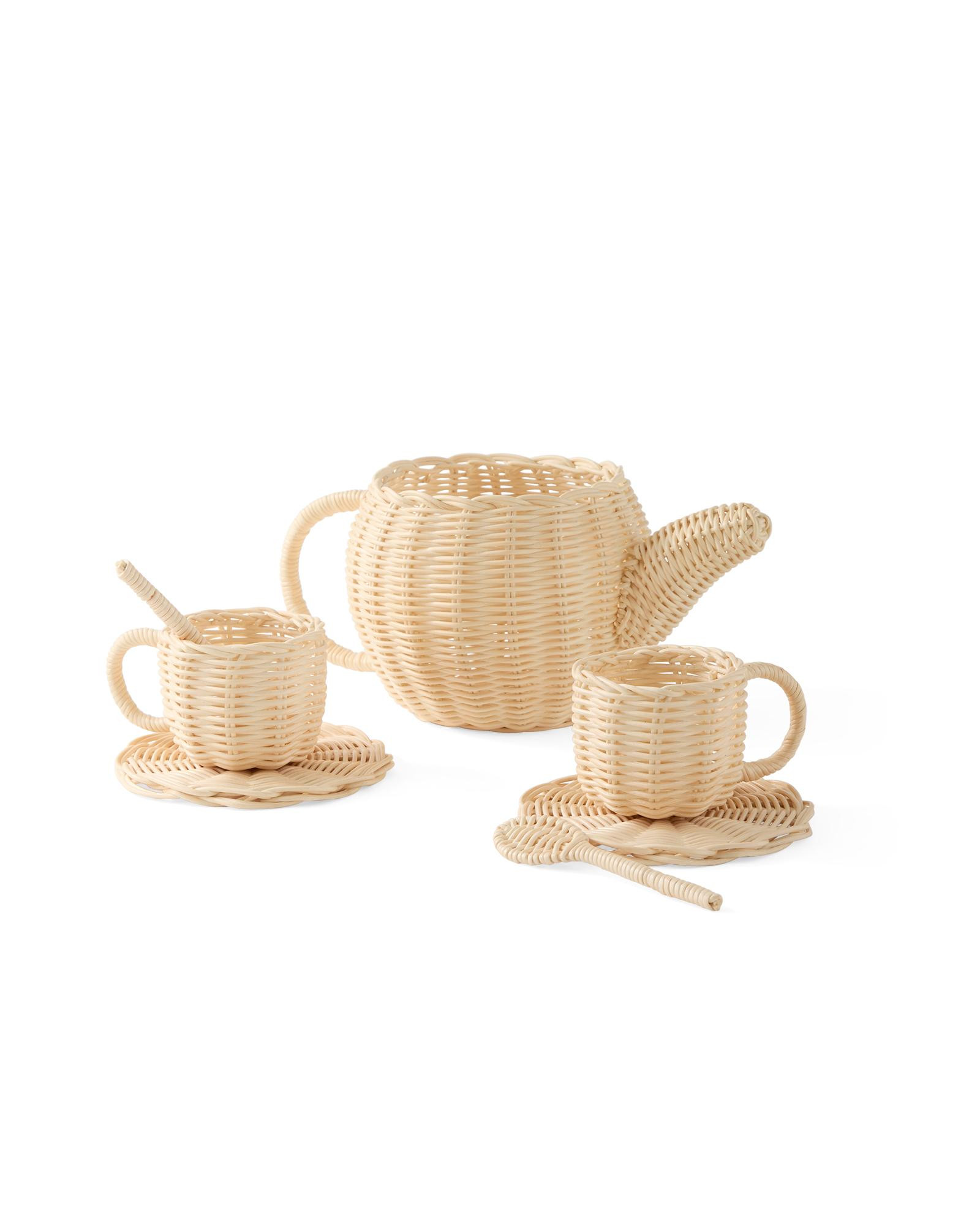 Wicker Tea Set | Serena and Lily