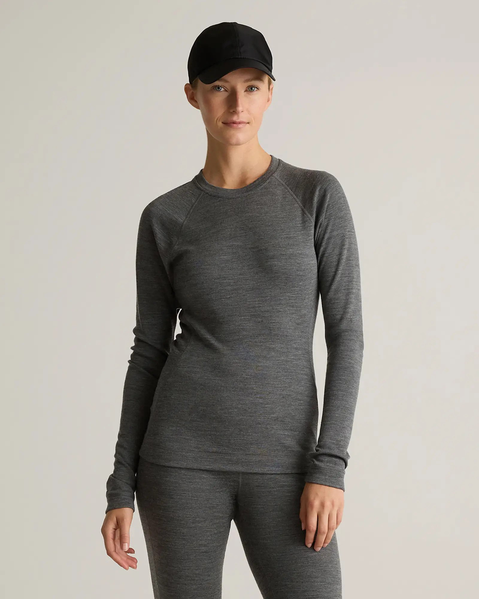 100% Merino Wool Cold Weather Base Layer Crew | Quince