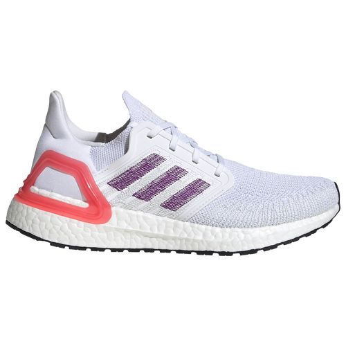 adidas Ultraboost 20 - Women's Running Shoes - White / Glory Purple / Echo Pink, Size 10.0 | Eastbay