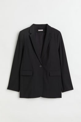 Americana de un botón - Negro - MUJER | H&M ES | H&M (FR, IT, ES, PT, BE)