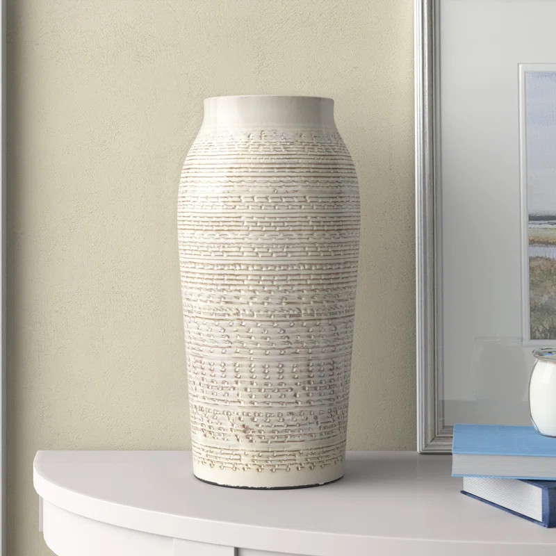 Birch Lane™ Malibu Beige/Gray Ceramic Table Vase & Reviews | Wayfair | Wayfair North America
