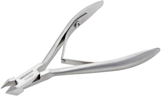 Tweezerman Rockhard Stainless Steel Cuticle Nipper, 1/2 Jaw, 1 Count (Pack of 1) | Amazon (US)
