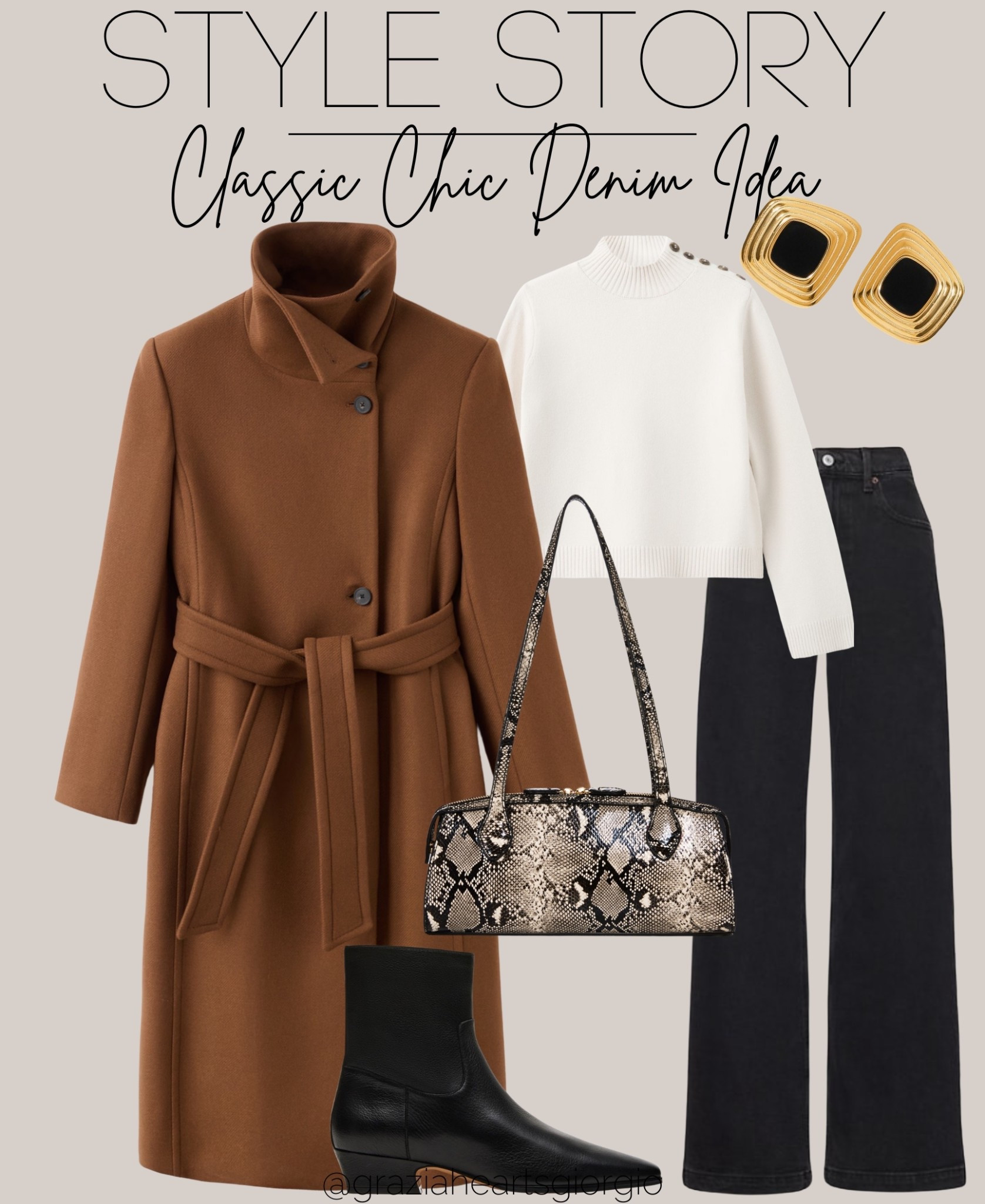 Classic Chic Denim Idea 
.
#chicstyle 

#LTKFindsUnder100