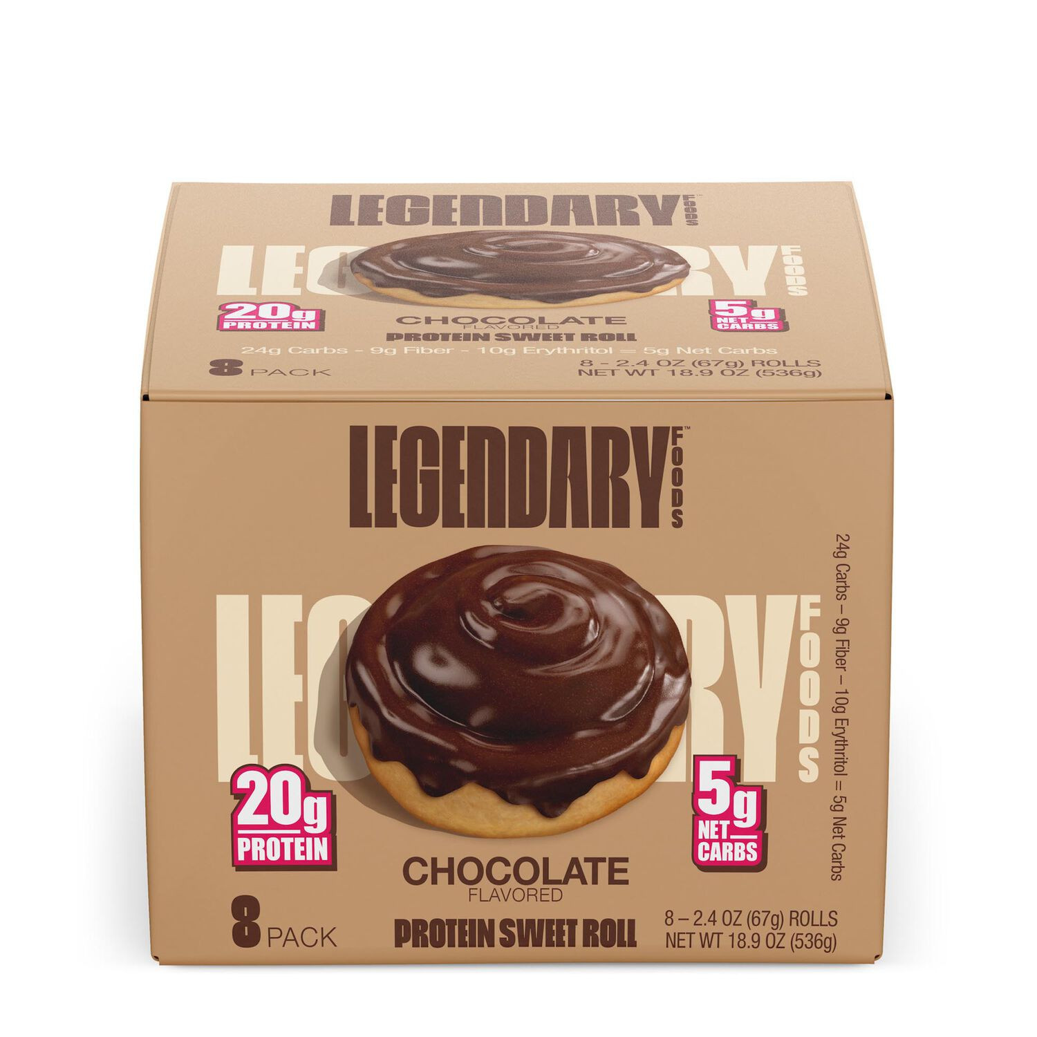 Protein Sweet Roll - Milk Chocolate (8 Rolls) | GNC