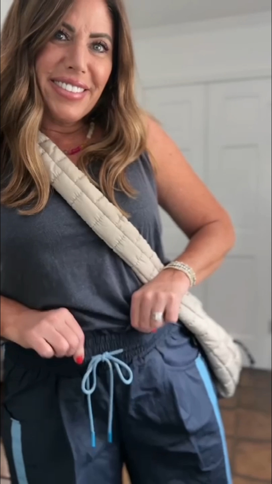 Perfect pants transitioning into fall ❤️ Look for less track pants that come in so many colors!

 Under $28 (Amazon) vs $98 (Free People)

The quality is so good. The fit is the same. Amazon does run small so I would size up one size. I am wearing a large in amazon and medium in free people. they come in several colors and they're so comfy and cute. Perfect to wear now and into fall. Some colors are low as $19!

light heathered gray cropped tee is from amazon and is also a FP look for less to the inspire tees. they are 95% cotton/ 5% spandex and they have raw hem details. I got a few colors in my tru size medium. Only $14.99‼️

Over 40 style, fall outfits women, mom style, autumn outfits, look for less

#LTKSaleAlert #LTKOver40 #LTKMidsize