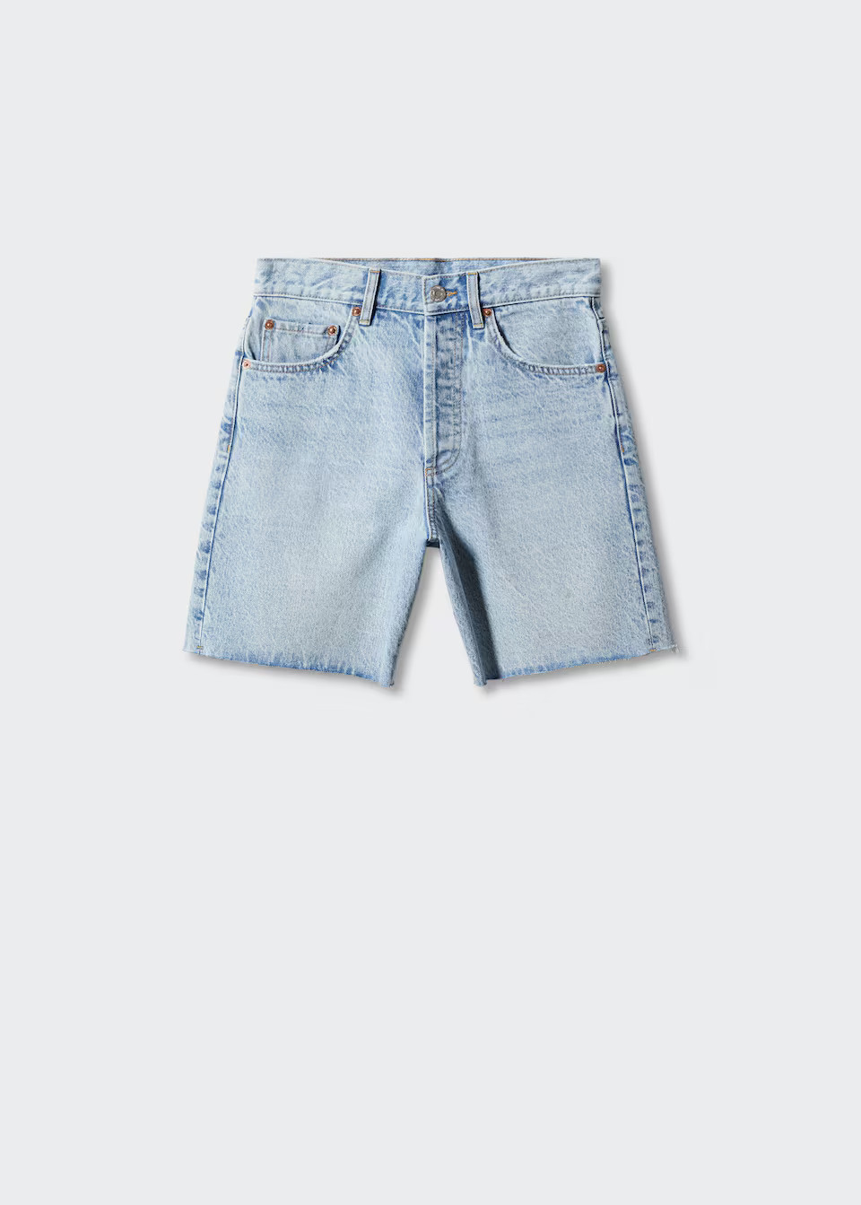 Bermuda denim strappi decorativi -  Donna | Mango Italia | Mango IT