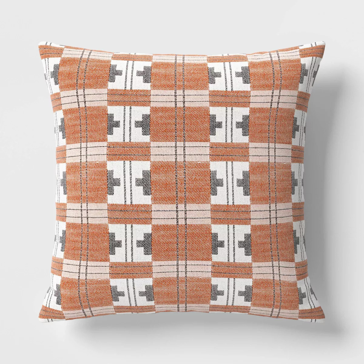 Square Heritage Geometric Polyester Throw Pillow - Threshold™ | Target
