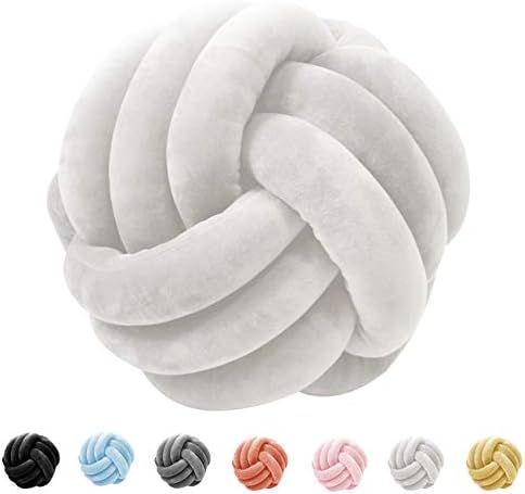 ZANYB Soft Knot Ball Throw Pillow Home Decor Cushion Plush Throw Knotted Pillow Handmade Round Pi... | Amazon (US)