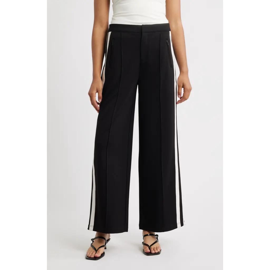 CITY BLUES Trouser Track Pants in Black at Nordstrom, Size 12 | Nordstrom