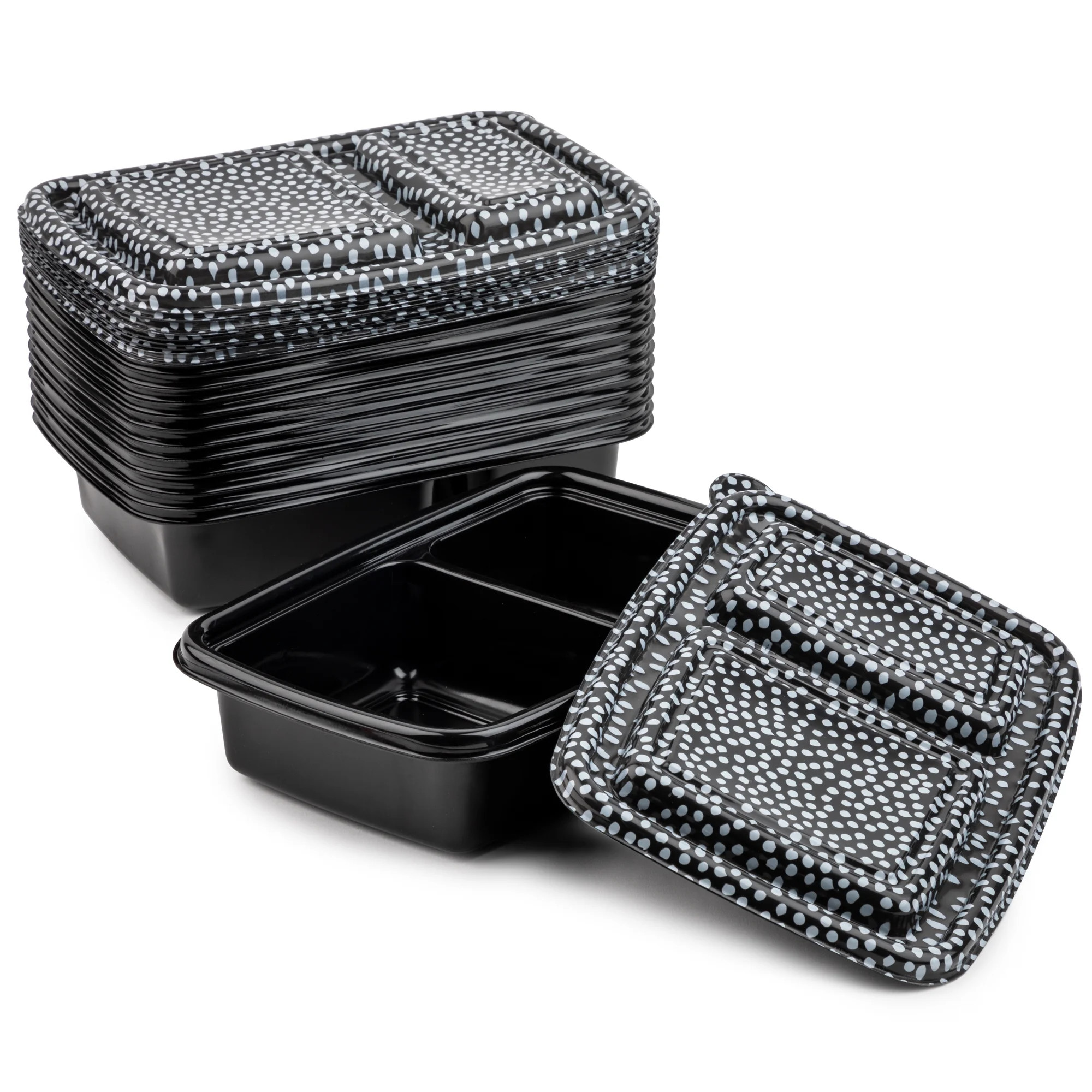 Thyme & Table Meal Prep Storage Containers, Set of 12, 24 Pieces, Dot | Walmart (US)