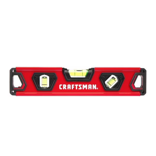 CRAFTSMAN Aluminum 9-in 3 Vial Magnetic Torpedo Level | Lowe's