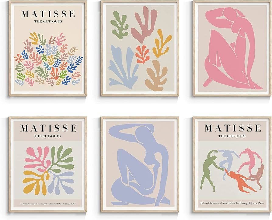 InSimSea Matisse Wall Art Exhibition Poster & Prints, Henri Matisse Posters for Room Aesthetic, A... | Amazon (US)