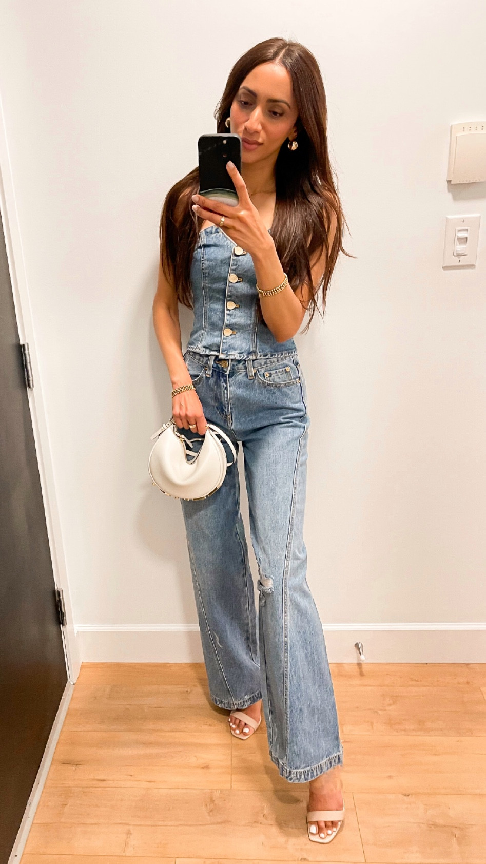 Target finds! Wearing 00 in top and jeans.