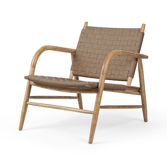 Morrissey Chair, Natural Paper Rush, Toasted Oak | West Elm (US)
